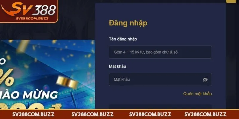 Quy trình đơn giản để đăng nhập SV388